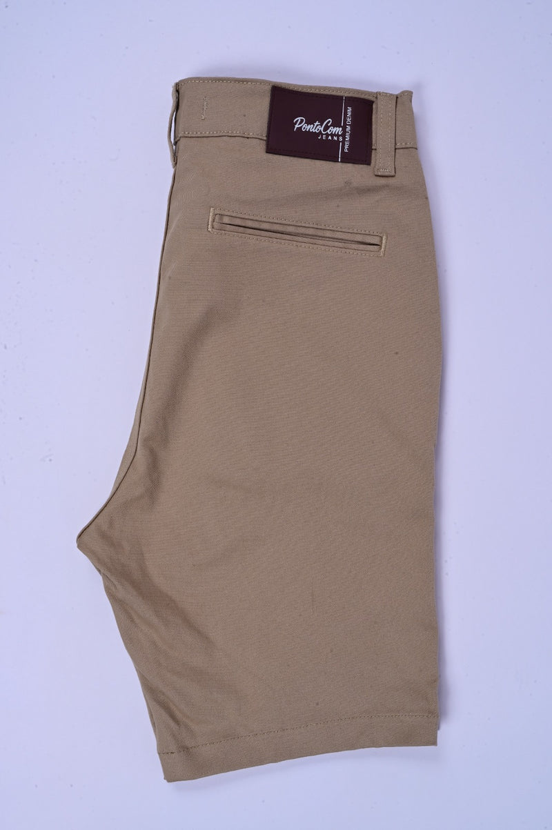 Bermuda Sport Fino Masculina - Caqui