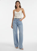 Calça Jeans Feminina wide leg - 00070